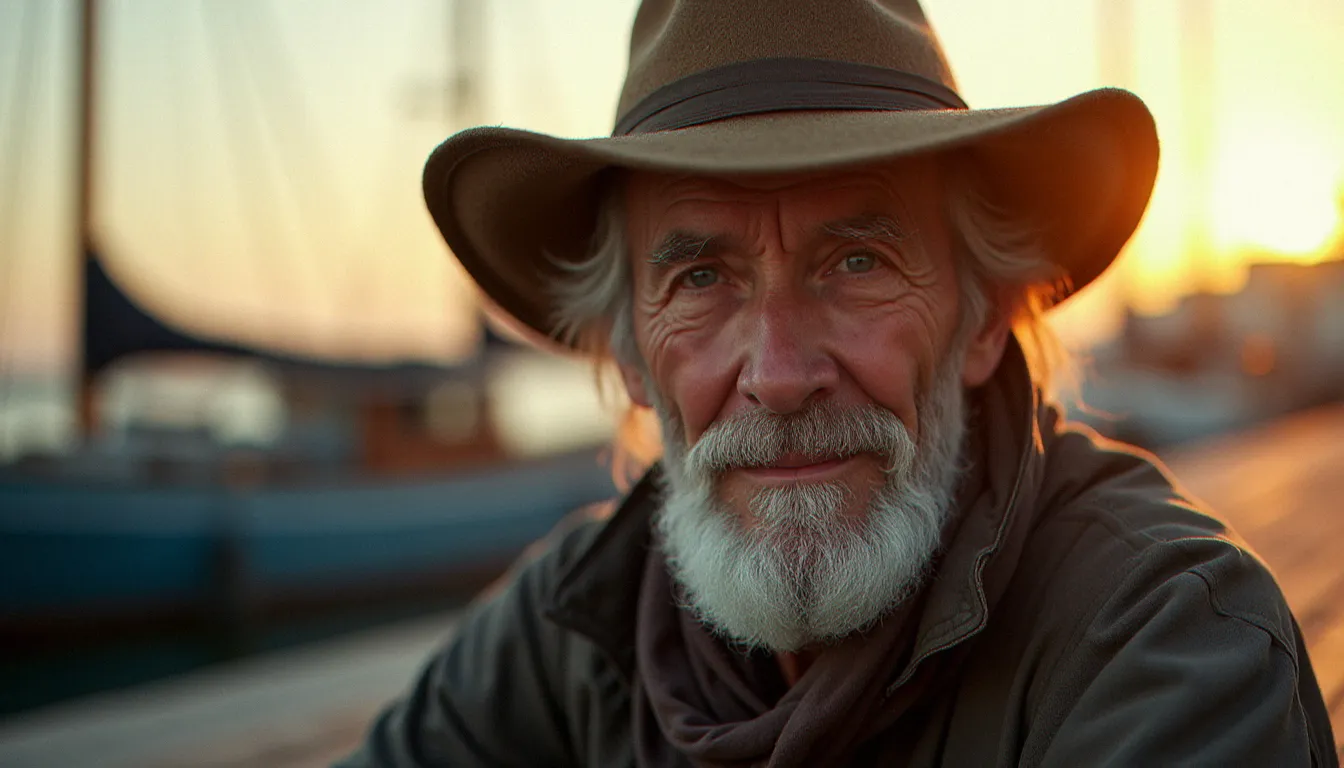 Portrait authentique d'un artiste iconique français vieillissant en lumière naturelle dorée, illustrant la photo de Renaud aujourd'hui dans toute sa vérité humaine et poétique