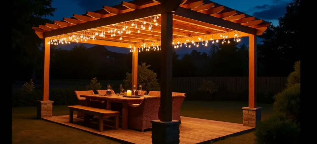 Image illustrant : Lumière pour Pergola : Guide Complet d&rsquo;Éclairage 2026